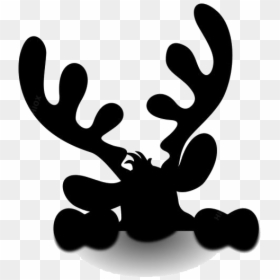 Deer Head Png Transparent Images - Christmas Wall Stickers Printable Free, Png Download - reindeer head png