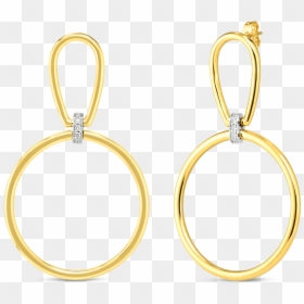 Earrings, HD Png Download - diamond circle png