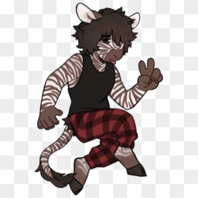 Godisagayfurry - Cartoon, HD Png Download - zebra cartoon png