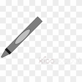 Gray Crayon Graphics Art Transparent Image Clipart - Gray Crayon Transparent, HD Png Download - crayon clipart png