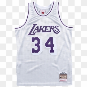 Los Angeles Lakers Platinum Shaquille O"neal Swingman - Shaquille O Neal Platinum Jersey, HD Png Download - shaquille o'neal lakers png