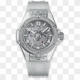Big Bang One Click Sapphire Diamonds - Hublot Big Bang Lady, HD Png Download - diamond watch png