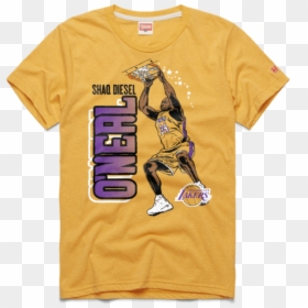Shaq T Shirt, HD Png Download - shaquille o'neal lakers png