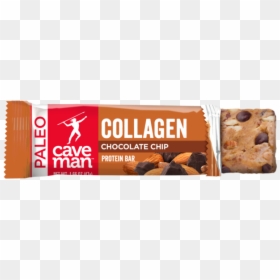 Chocolate Walnut Collagen Bars Caveman Foods, HD Png Download - chocolate chip png