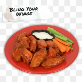 Buffalo Wings Buffalo Wings Buffalo Wings Buffalo Wings - Buffalo Wing, HD Png Download - buffalo wing png