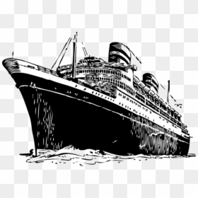 Transparent Cruise Ship Icon Png - Ship Images Black And White, Png Download - cruise ship black and white png