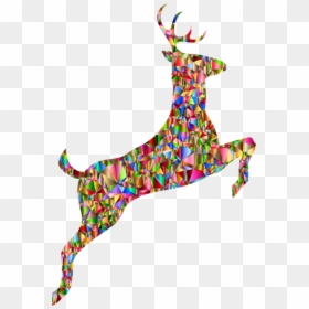 Transparent Whitetail Deer Clipart - Red Reindeer Png, Png Download - white tailed deer png