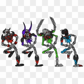 Bionicle Skull People Skeleton Dance, HD Png Download - spooky scary skeleton png