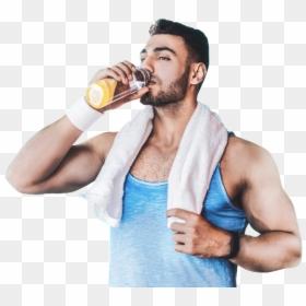 Individualized Nutrition Counseling - Fitness Man Drinking Png, Transparent Png - fitness man png
