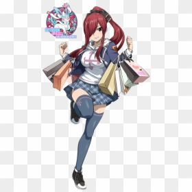 Valentine"s Day By Sylveonelgrancd On - Erza Scarlet Png Render, Transparent Png - erza png