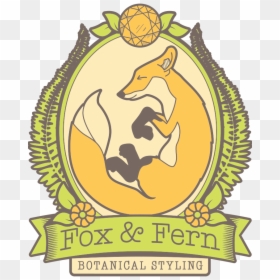 Fox&fernlogo - Fox & Fern Botanical Styling, HD Png Download - yellow flower crown png