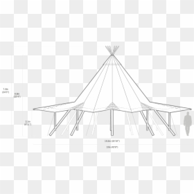 Transparent Tipi Png - Giant Tipi Dimensions, Png Download - tipi png