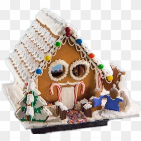 Gingerbread House Transparent Images - Gingerbread House, HD Png Download - gumdrop png
