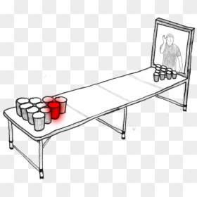 Coffee Table, HD Png Download - beer pong table png