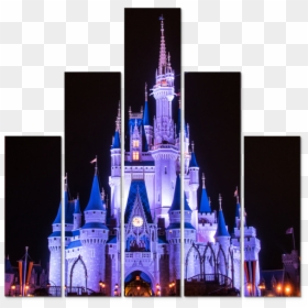 Disney Panel Art, HD Png Download - disneyland castle png
