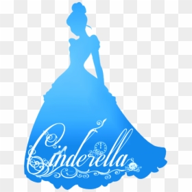 Princess Silhouette Clip Art - Disney Princess Silhouette Cinderella, HD Png Download - cinderella crown png