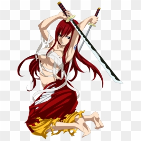 1º Erza Scarlet - Erza Scarlet Fairy Tail Png, Transparent Png - erza png