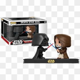 Darth Vader And Obi-wan Kenobi Death Star Duel Movie - Figurine Pop Star Wars, HD Png Download - star wars death star png