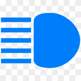 Full Beam Symbol In Blue - Circle, HD Png Download - blue light beam png