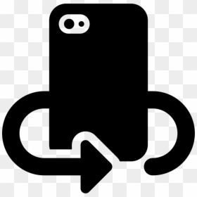 Phone Rotating Symbol To Take A Selfie - Phone Back Cover Icon, HD Png Download - selfie icon png