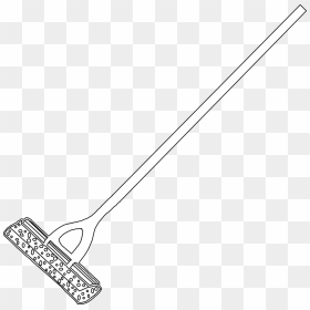 Angle,body Jewelry,sports Equipment - Wiper Clipart Black And White, HD Png Download - mop bucket png