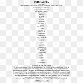Document, HD Png Download - narnia png