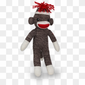 Plushland -8” Sockie Sock Monkey - Stuffed Toy, HD Png Download - sock monkey png