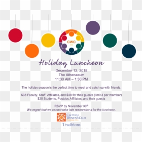 Holidayluncheon - Circle, HD Png Download - rsvp png