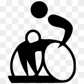 Quad Rugby Logo, HD Png Download - wheelchair icon png
