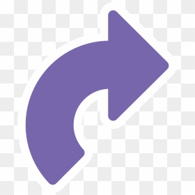 Angle,purple,symbol - Rotation Blue Arrow Png, Transparent Png - cw arrow png