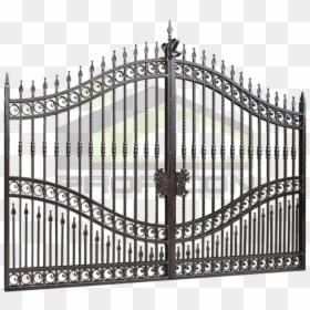 Wrought Iron Gate Pf - Lovebird Baladewa, HD Png Download - iron fence png