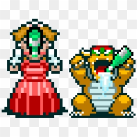 Super Mario Kart Bowser And Peach, HD Png Download - mario kart 64 png