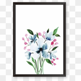Floral Letter D, HD Png Download - fantasy frame png