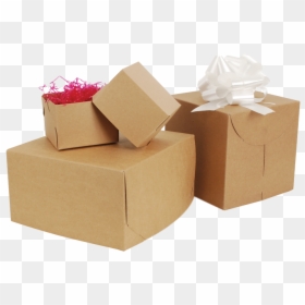 Natural Kraft Two-piece Gift Boxes - Craft Gift Box Png, Transparent Png - present box png