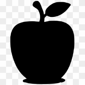 Apple Fruit Icon Png, Transparent Png - apple silhouette png