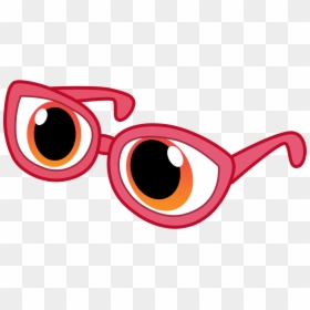 Cartoon Glasses With Eyes Clipart Glasses Cartoon Clip - Eyes With Glasses Clipart, HD Png Download - red glasses png