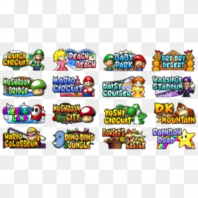 Mario Kart Double Dash Track Icons, HD Png Download - dry bowser png