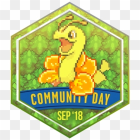 Transparent Bagon Png - Silph Road Community Day Badge, Png Download - bagon png