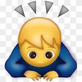 Transparent Screaming Emoji Png - Man Bowing Emoji, Png Download - screaming emoji png