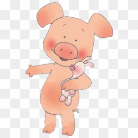 Wibbly Pig Holding Piglet - Wibbly Pig Transparent, HD Png Download - pig.png