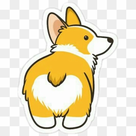 Stickers Tumblr Cute Dog Yellow Yellowdog Png Yellow - Corgi Clipart, Transparent Png - tumblr yellow png