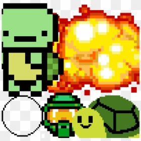 Random Image From User - Easy Pixel Art Turtle, HD Png Download - clown shoes png