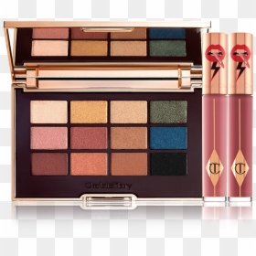 The Icon Lip Duo Day Look Pack Shot With The Icon Eyeshadow - Charlotte Tilbury Iconic Palette, HD Png Download - lips icon png