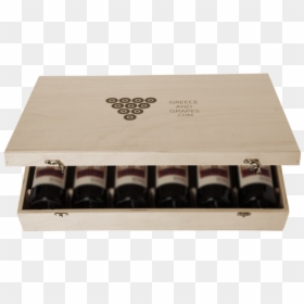 G&g Wooden Box For 6 Bottles " id="image - Box Wood 6 Bottle Wine, HD Png Download - wooden crate png