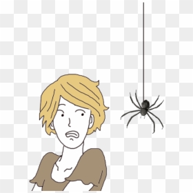 Killing A Spider - Cartoon, HD Png Download - giant spider png
