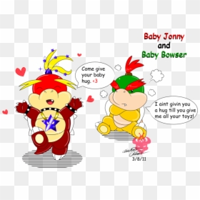 Baby Jonny And Baby Bowser - Cartoon, HD Png Download - dry bowser png
