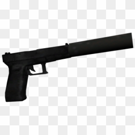 Firearm, HD Png Download - silenced pistol png