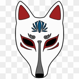 Kitsune Mask Png - Mmd Fox Mask, Transparent Png - vhv