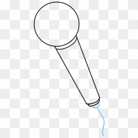 How To Draw A Microphone - Microphone Drawing Easy, HD Png Download - microphone drawing png