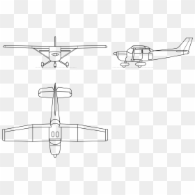 Cessna 172 Line Drawing, HD Png Download - line drawing png